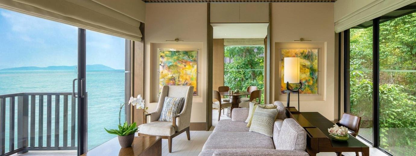 Ocean Front Villa Living Room